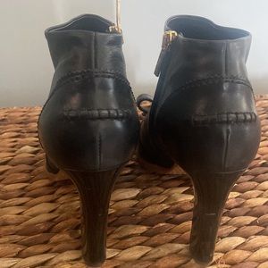 Salvatore Ferragamo Black Leather Bootie
